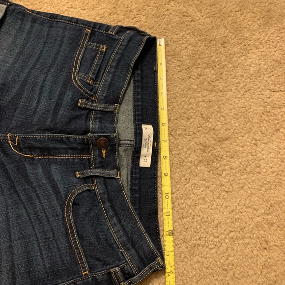 Abercrombie & Fitch Dark Blue Jean Shorts - Picture 6 of 7